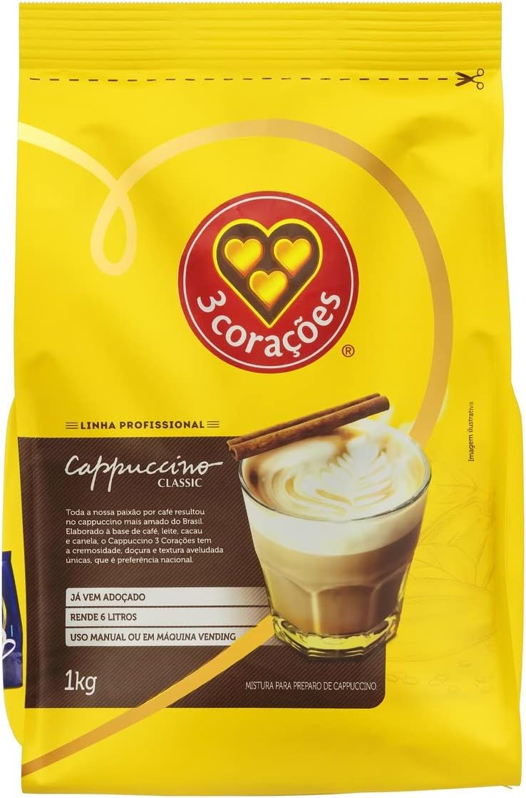 Cappuccino Classic Pacote 1kg 3 Corações