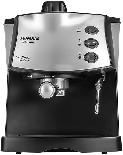 MONDIAL Maquina de Cafe Espresso Coffee Cream Preto/Inox 800W 110V C-08